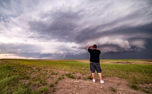 Nick Photographing Colorado Tornado