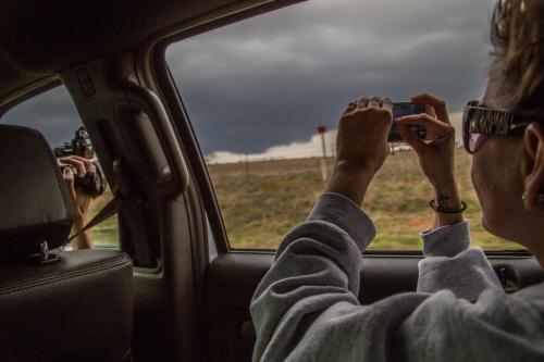 Guest Shot Out Van Window